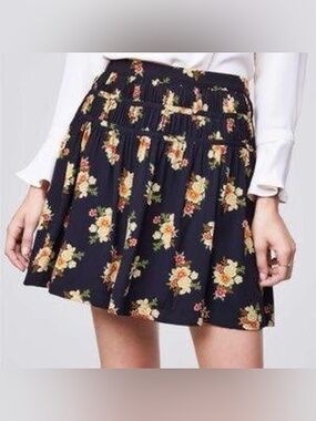 Loft floral mini skirt